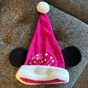 Disney Pink Minnie Mouse Santa Hat